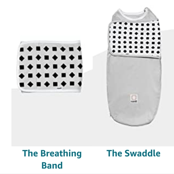 Nanit Breathing Wear Starter Pack – 100% Cotton Swaddle & Breathing Band - Picture 12 of 16
